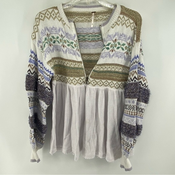 Free People Sz XS Cozy Cottage Sweater - Picture 3 of 10